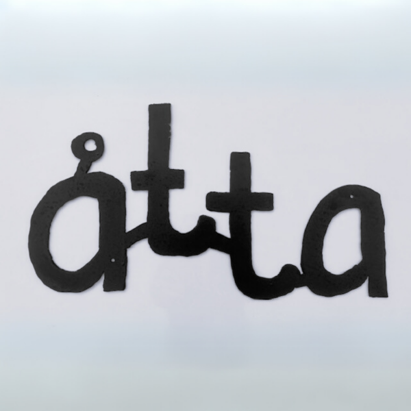 Skylt siffran åtta
