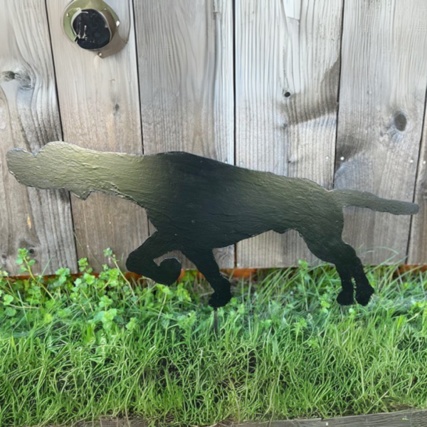 Hund Pointer vägg svart