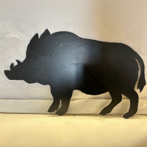 Vildsvin vägg svart